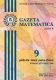 Gazeta Matematica Seria B, 2017, Nr 9 Gazeta Matematica Seria B, 2017, Nr 9